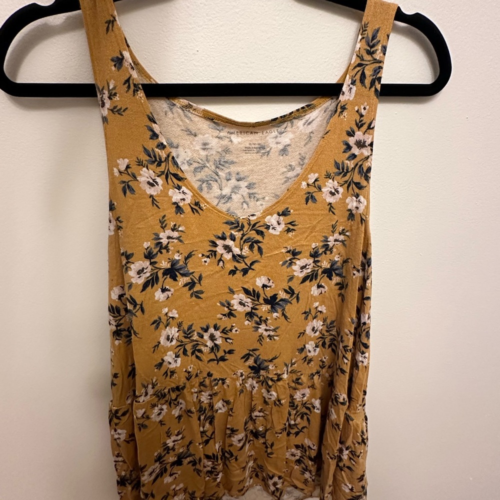 Floral Mustard Tank